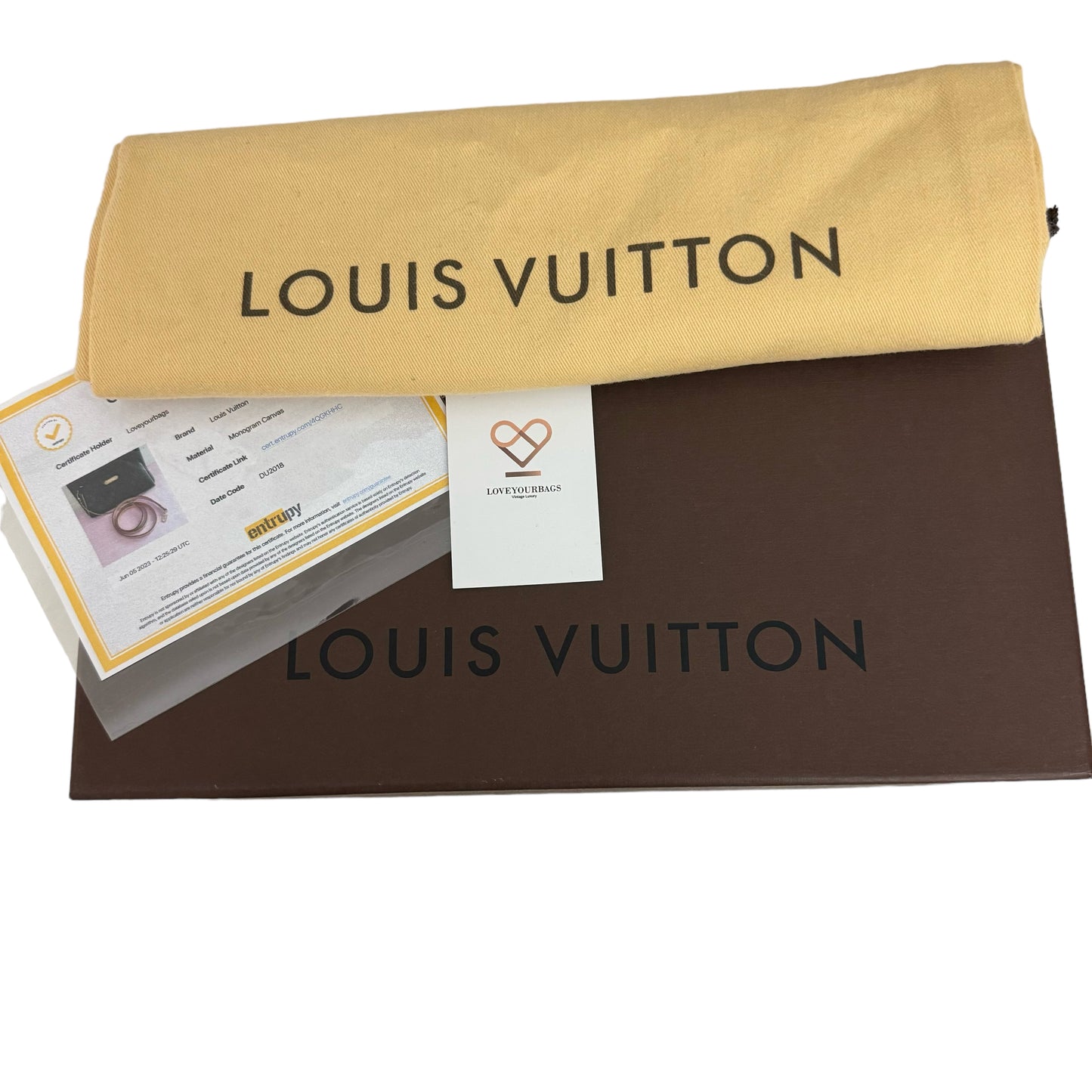 LOUIS VUITTON EVA CLUTCH /CROSSBODY MONOGRAM BAG