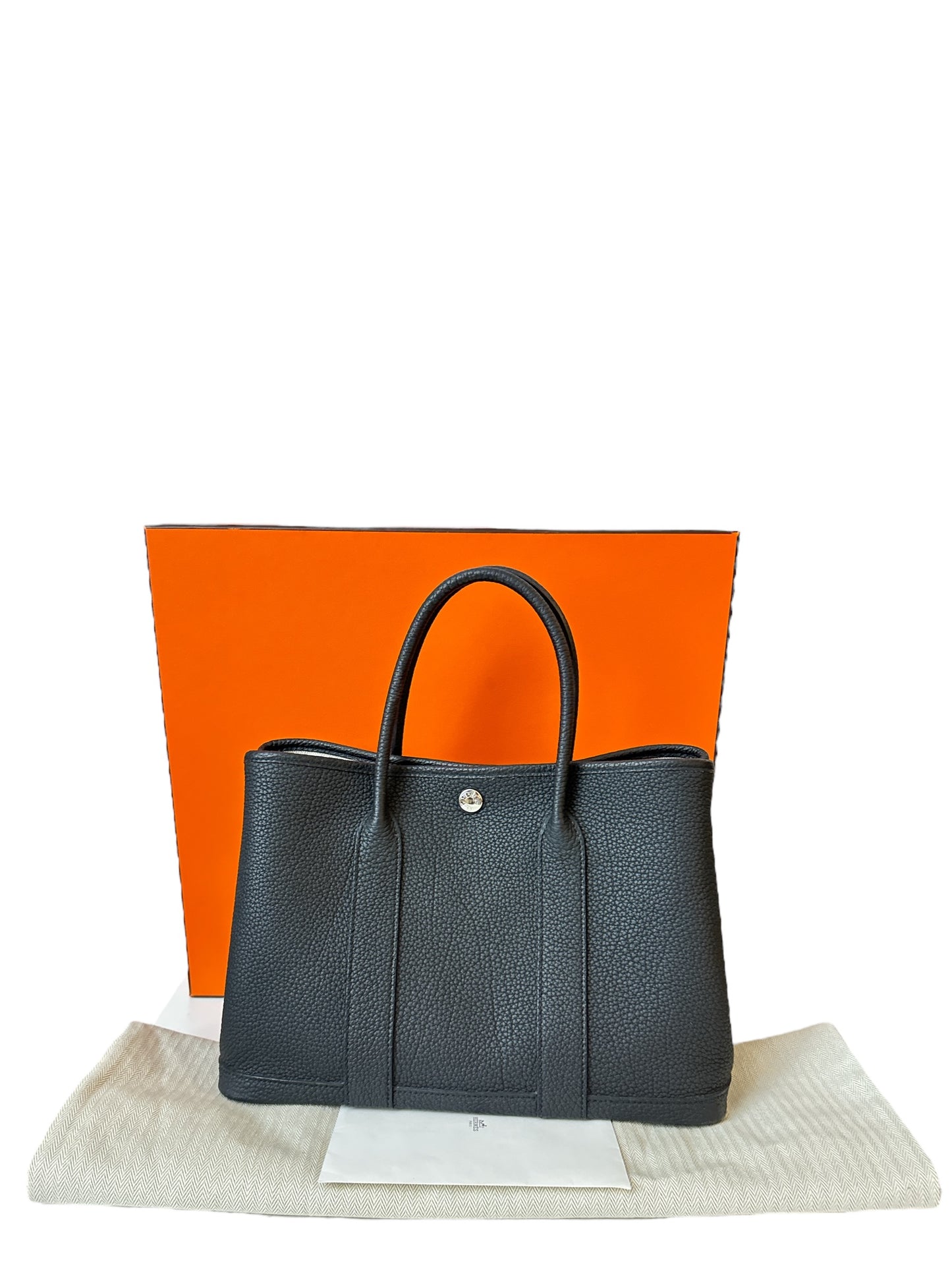 Hermes Garden Party 30 Noir Bag