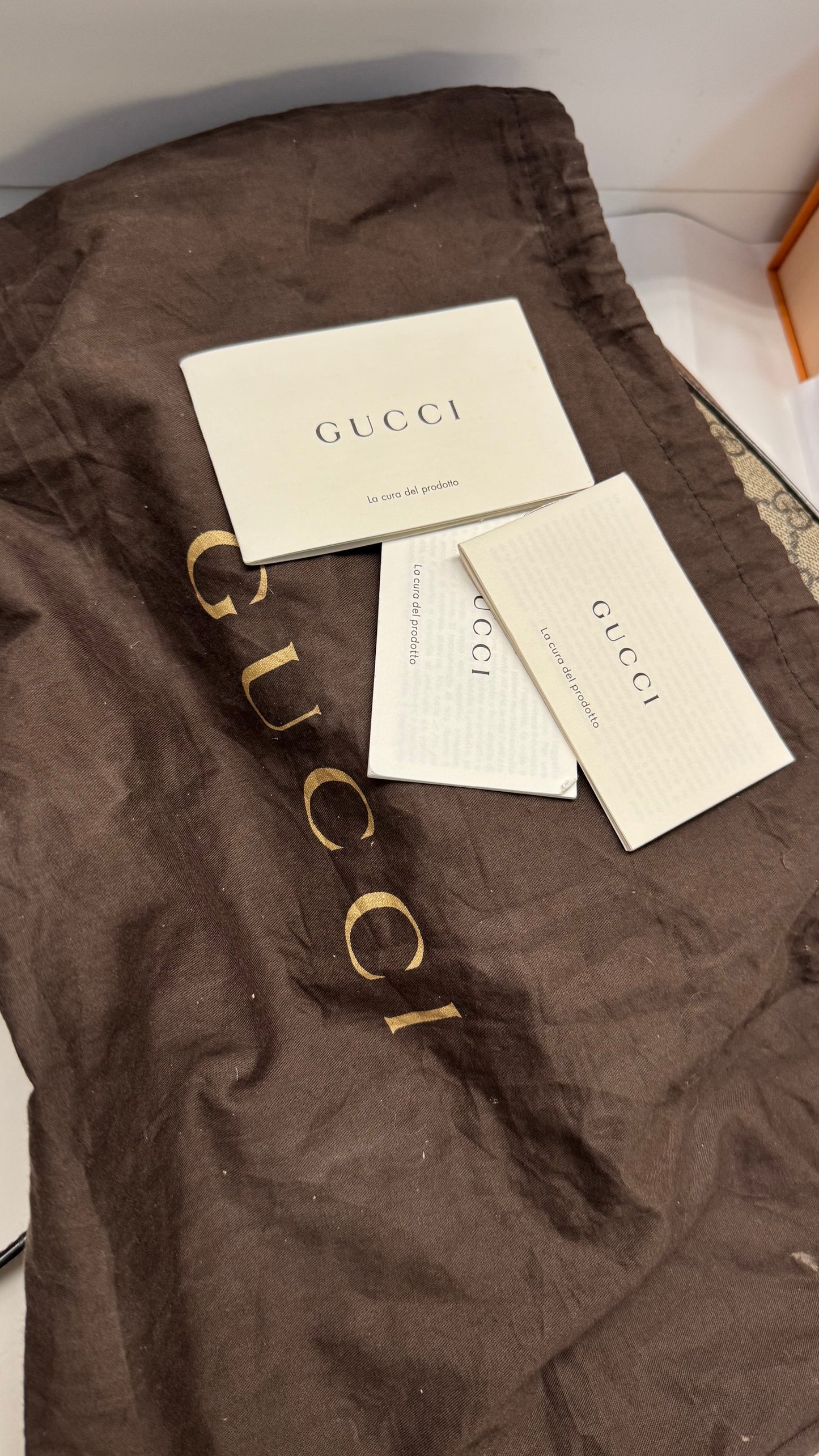 2205710-143144 Gucci horsebit 1955 GG Brown Camera Bag (645454 493075 / B03407885)