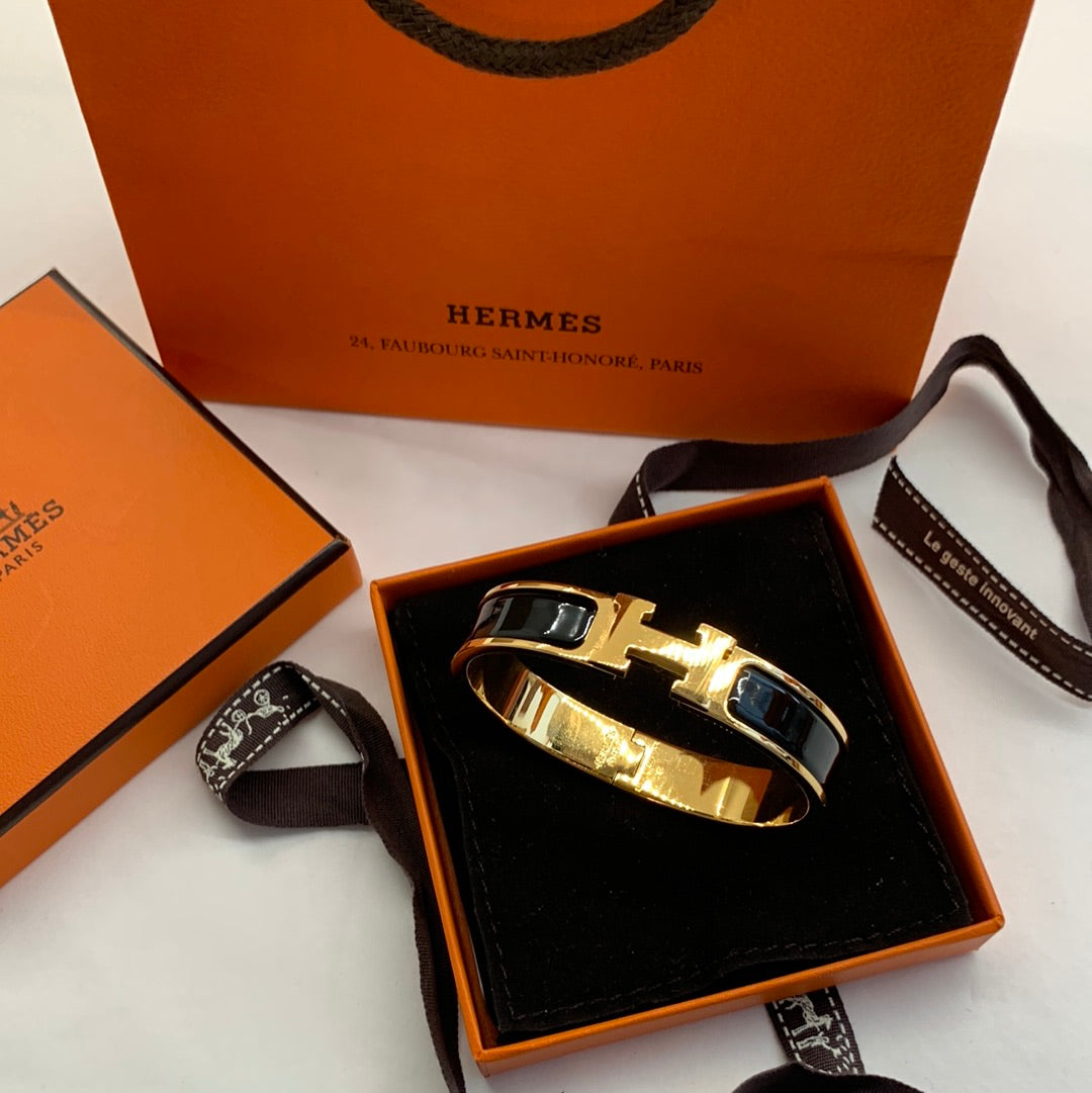 Hermes, Jewelry, Hermes Clic H Bracelet Rose Gold Nwt