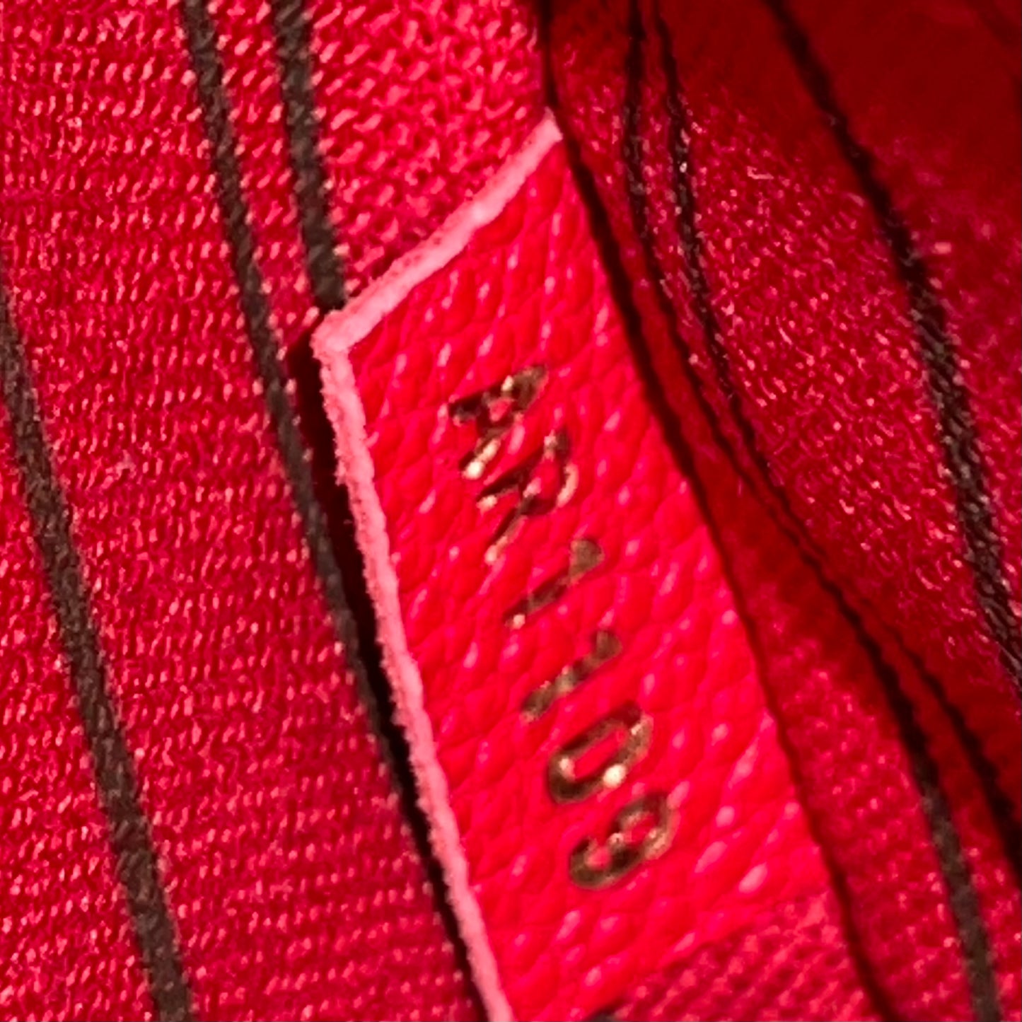 Louis Vuitton Pochette Metis Shoulder Bag M44155 Monogram Empreinte Red