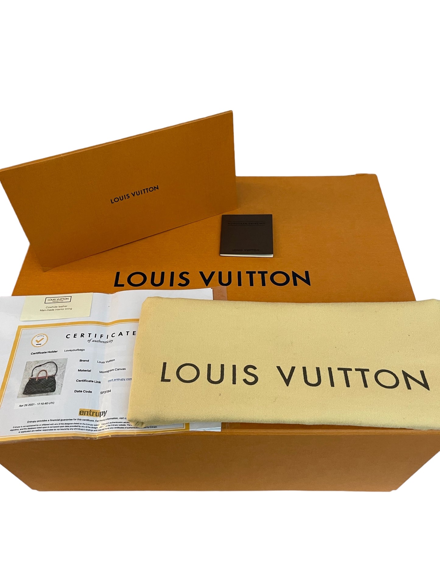 Louis Vuitton Pallas MM Monogram Red Bag