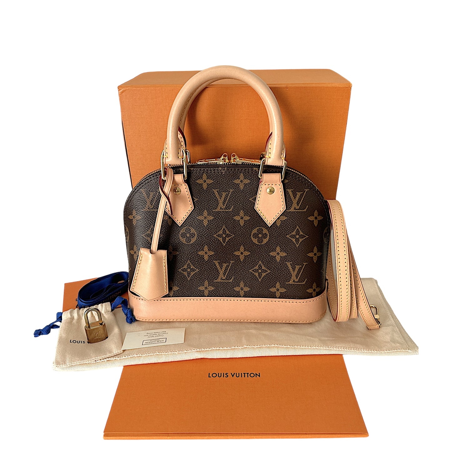 Louis Vuitton Alma BB Monogram Canvas Handbag/ Crossbody Bag