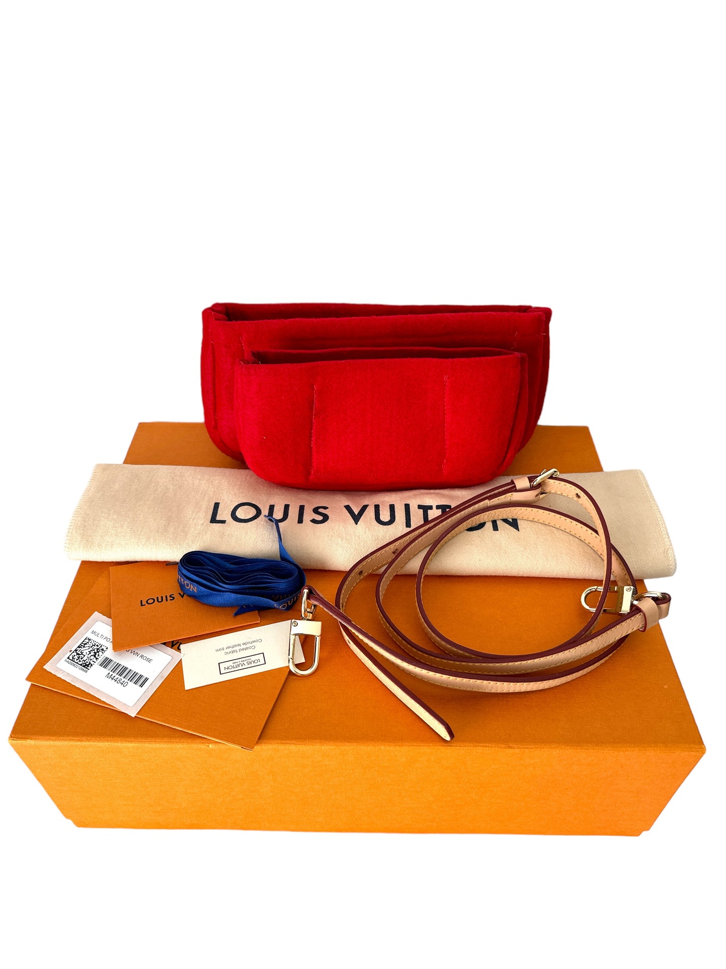 Louis Vuitton Multi Pochette Accessoires Monogram Rose Clair Crossbody Bag