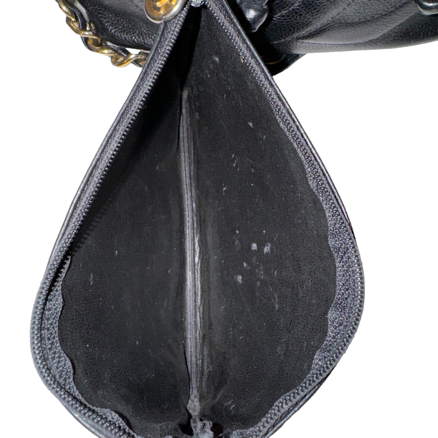 CHANEL Caviar CC Shoulder Drawstring Bucket Bag