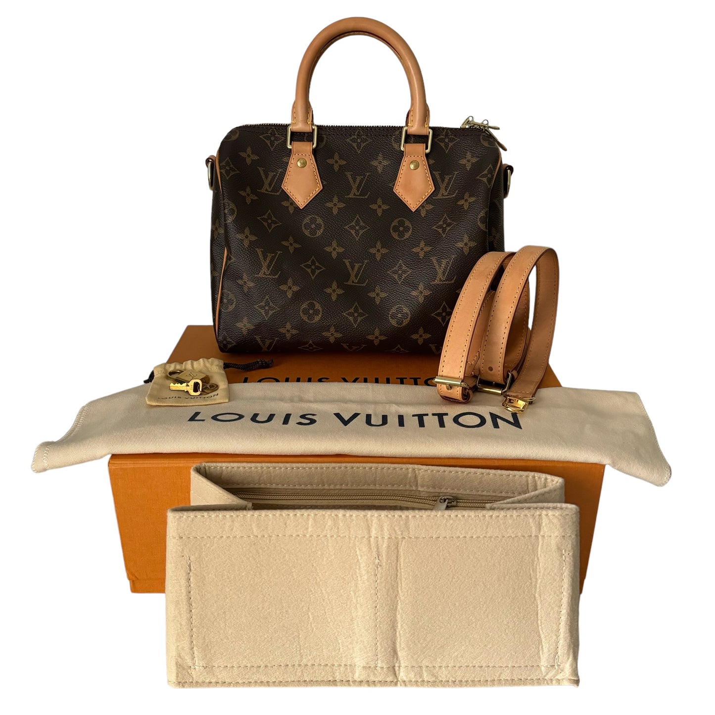 Louis Vuitton Speedy 25 bandouliere monogram bag