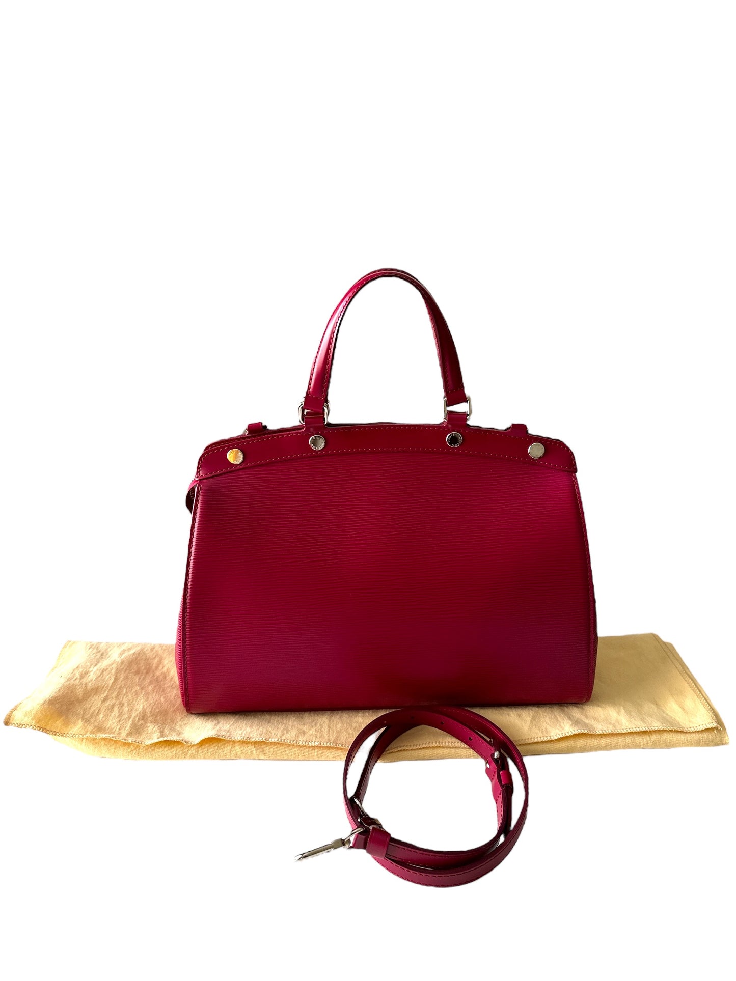 LOUIS VUITTON Fuchsia Epi Leather Brea Bag