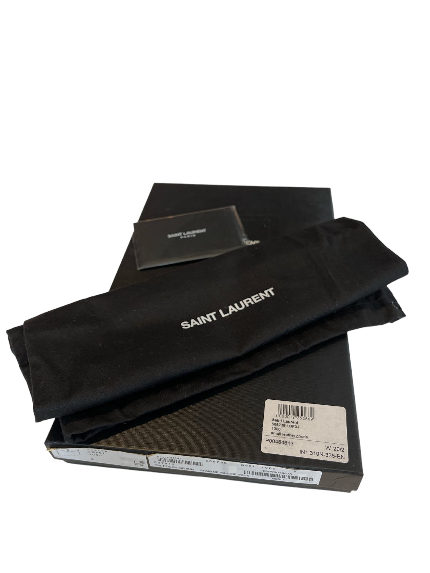 YSLUptown Pouch Grain De Poudre Roya Noir