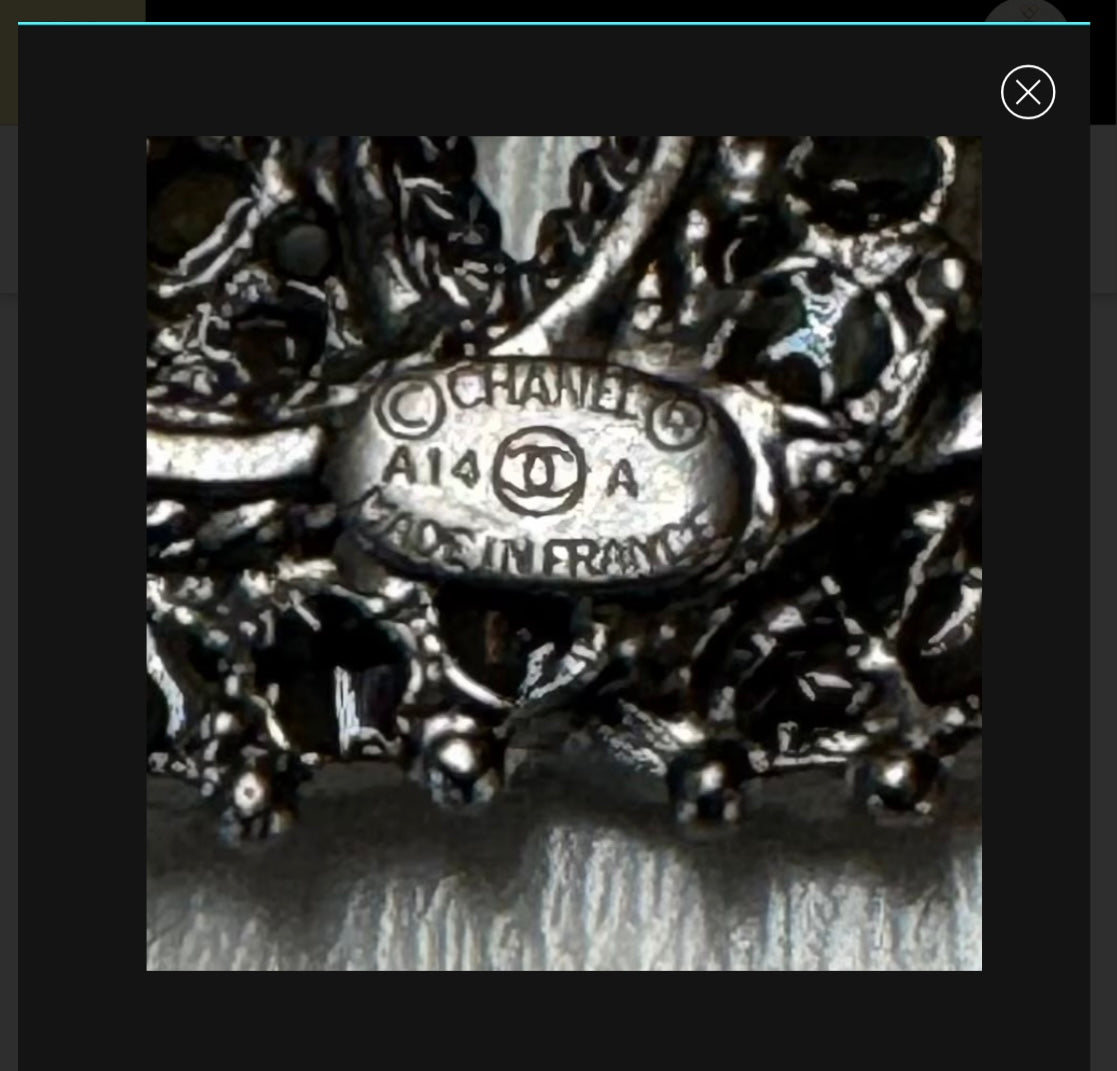 Chanel Earrings CC Black Rhinestone Fashion Jewelry