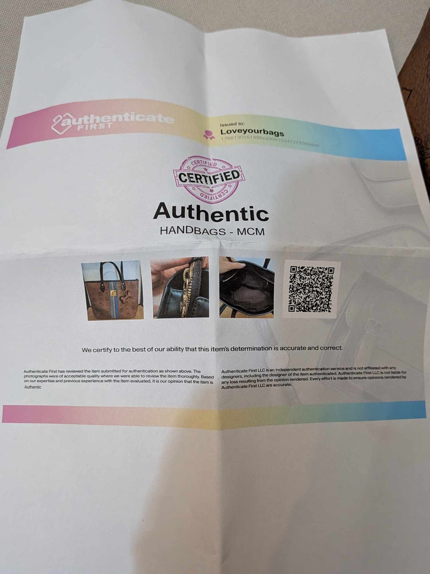 110580362 MCM Small Shopping Tote Visetos Brown