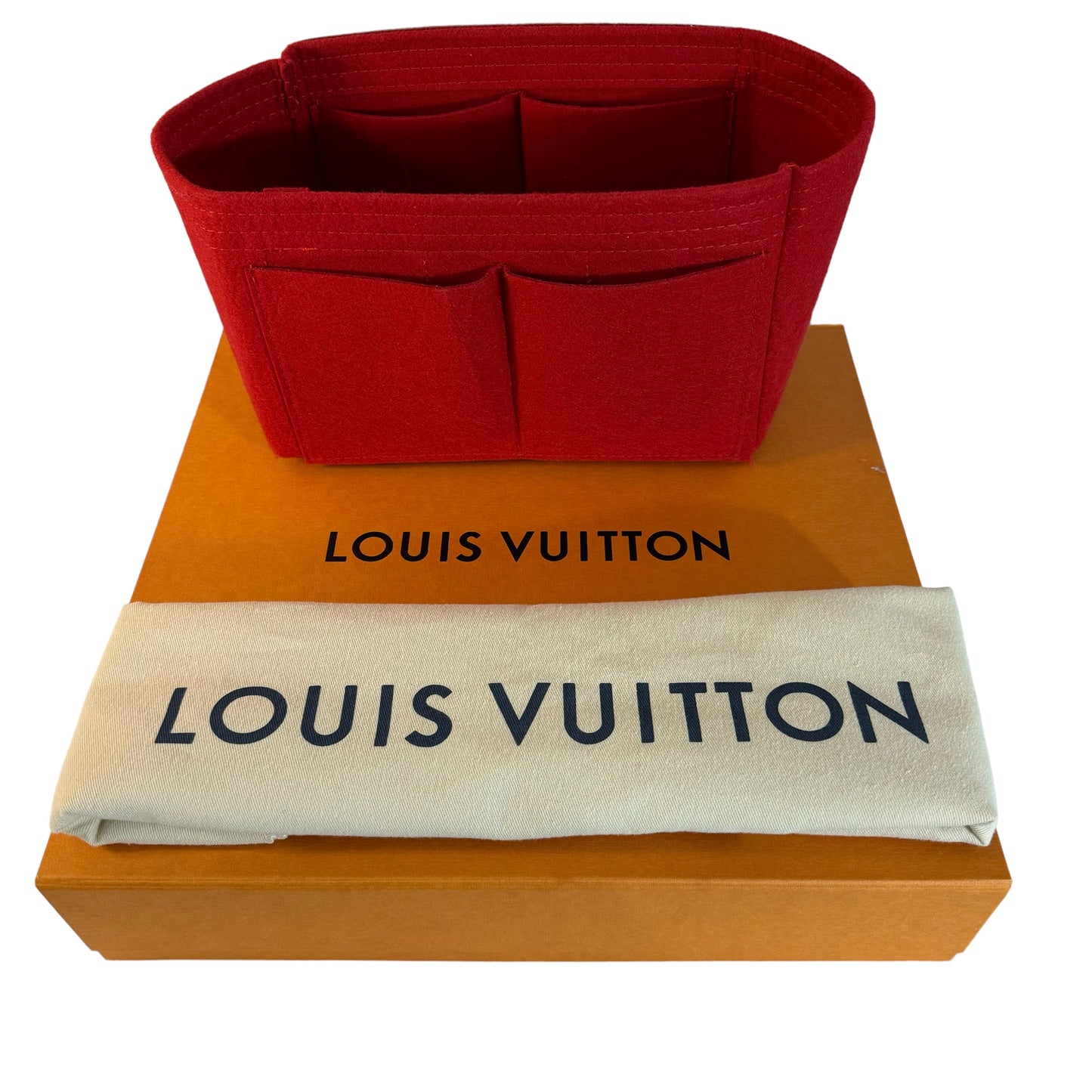 LOUIS VUITTON NEVERFULL MM MONOGRAM CHERRY WITH CLUTCH