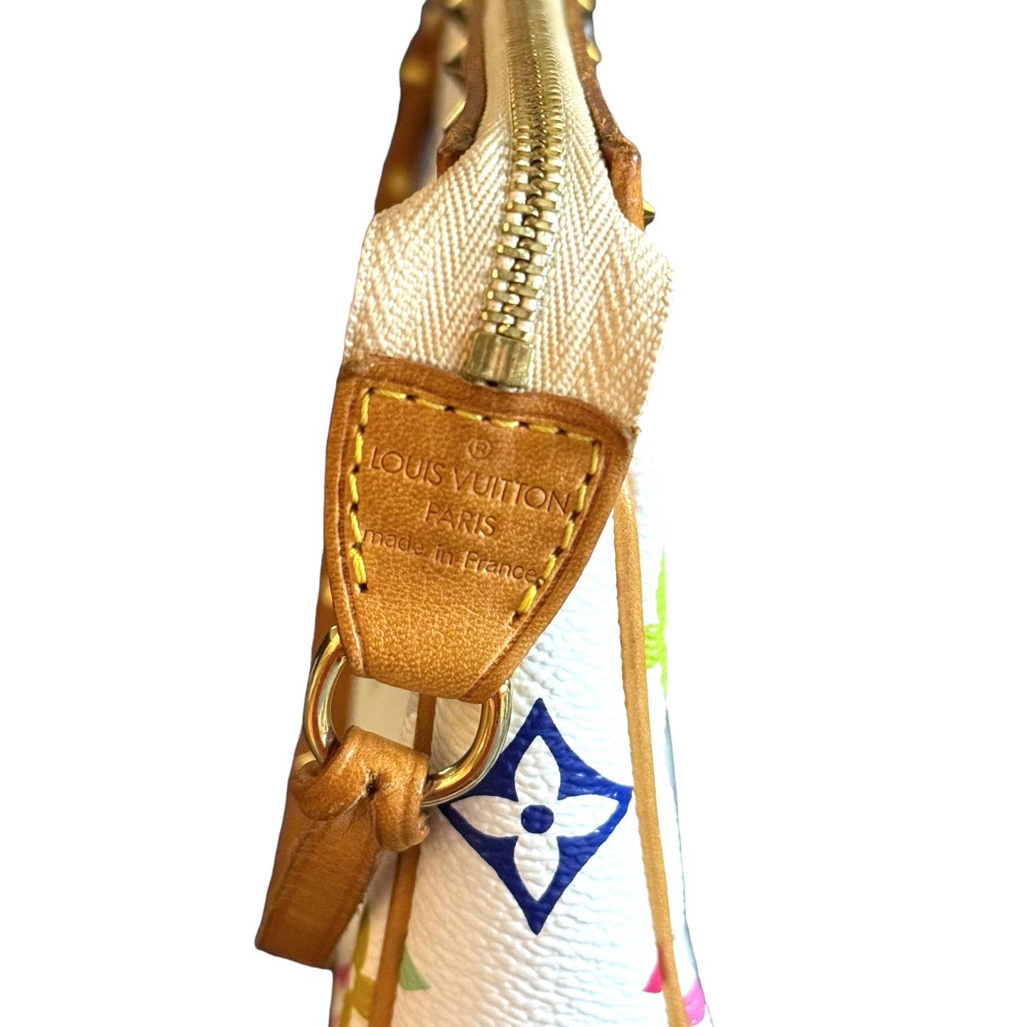 LOUIS VUITTON POCHETTE ACCESSORIES WHITE MULTICOLOR