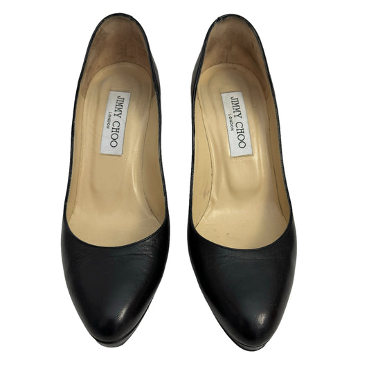 Jimmy Choo  Black Leather Pumps Size 36