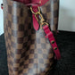 Louis Vuitton Neo Noe Damier Ebene Red Bag
