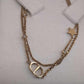 110580489 DIOR Petit CD Double Necklace
Gold-Finish Metal and Silver-Tone Crystals