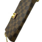 Louis Vuitton Damier Ebene Croisette Chain Wallet Rose Ballerine