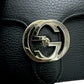 Gucci Black Leather Small Interlocking G Shoulder/ Crossbody Bag