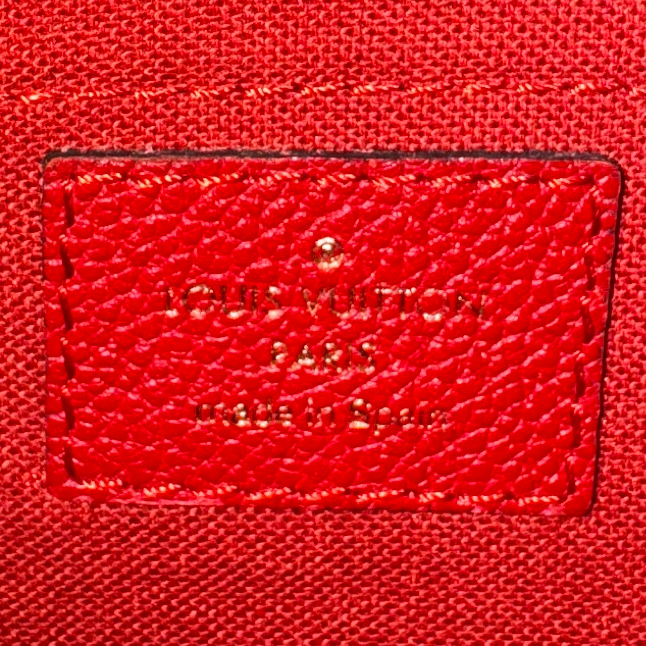 Louis Vuitton Pallas Clutch Monogram Red