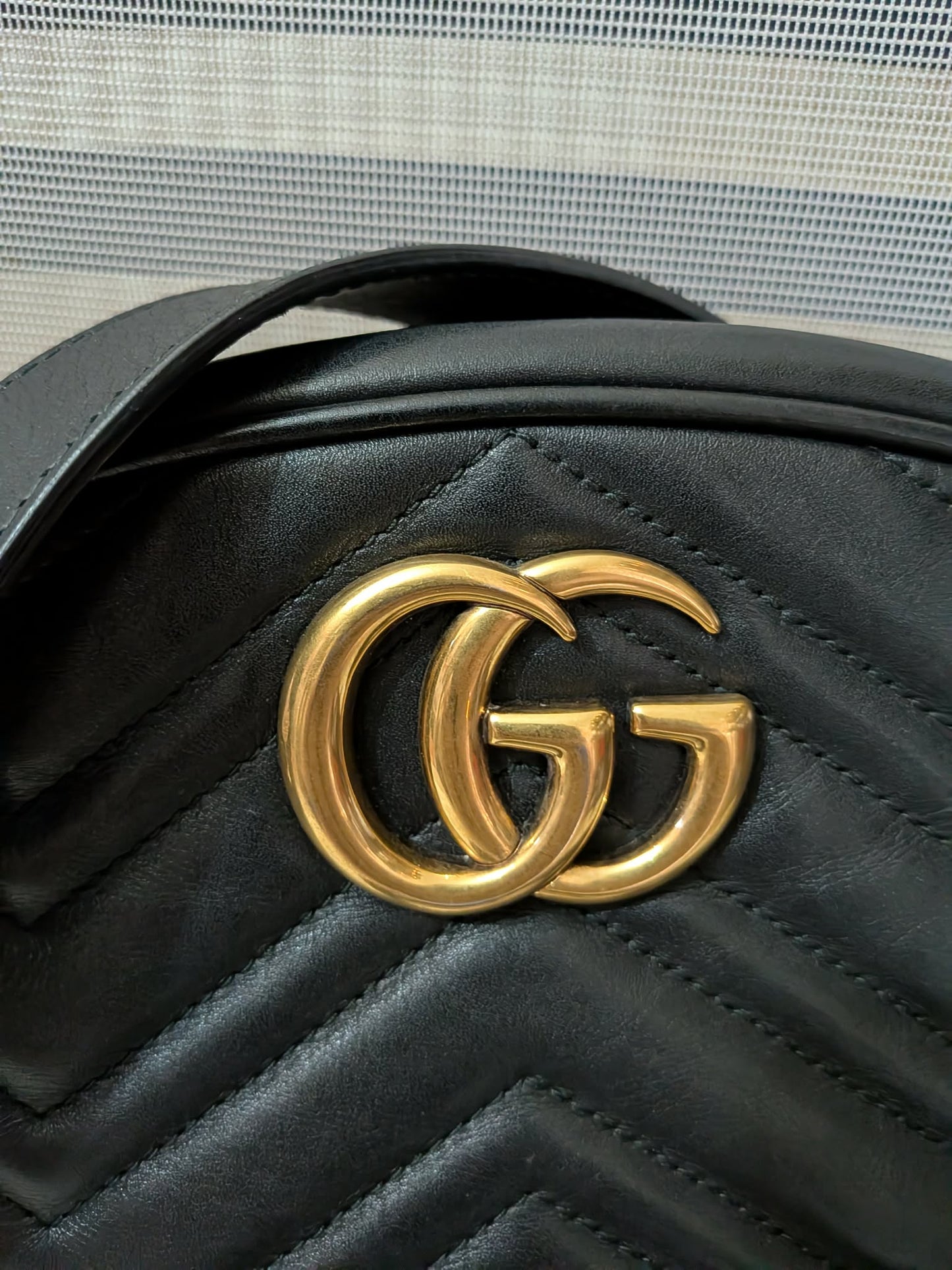 2205710-143038 Gucci GG Marmont Matelasse Black Leather Belt Bag (491294 498879) D028038961)