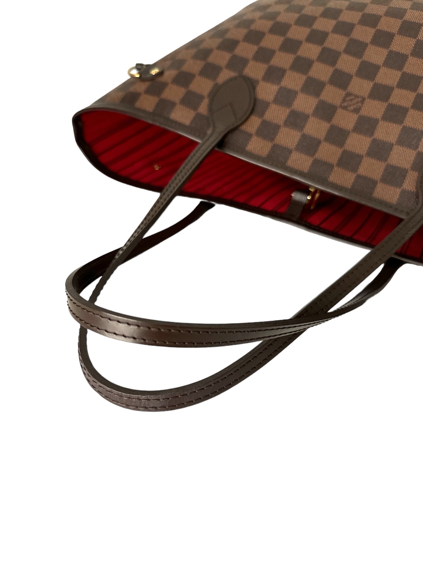 Louis Vuitton Neverfull Damier Ebene MM Cerise Bag