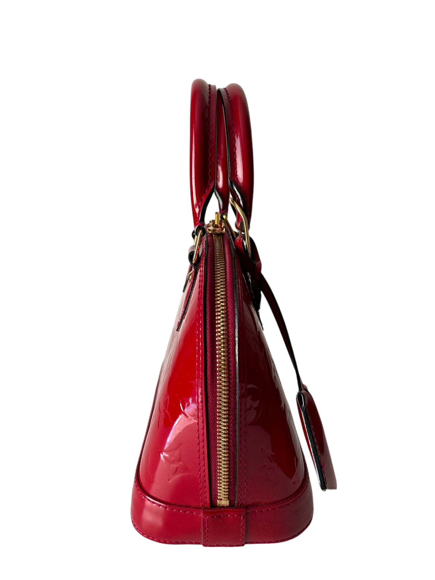 Louis Vuitton Alma BB Red Monogram Vernis Bag