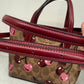 110580420 Coach Mini Tote CC Signature Red Cherry With Strap (NoK2492-CY737)