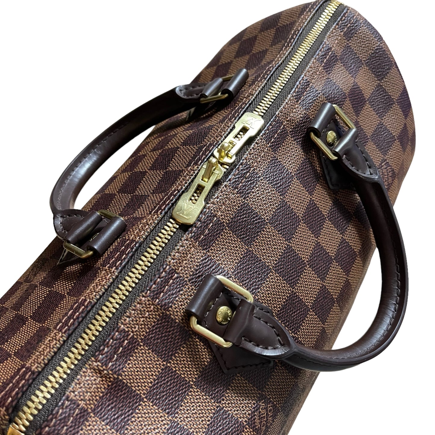 LOUIS VUITTON SPEEDY 30 BANDOULIERE DAMIER EBENE BAG