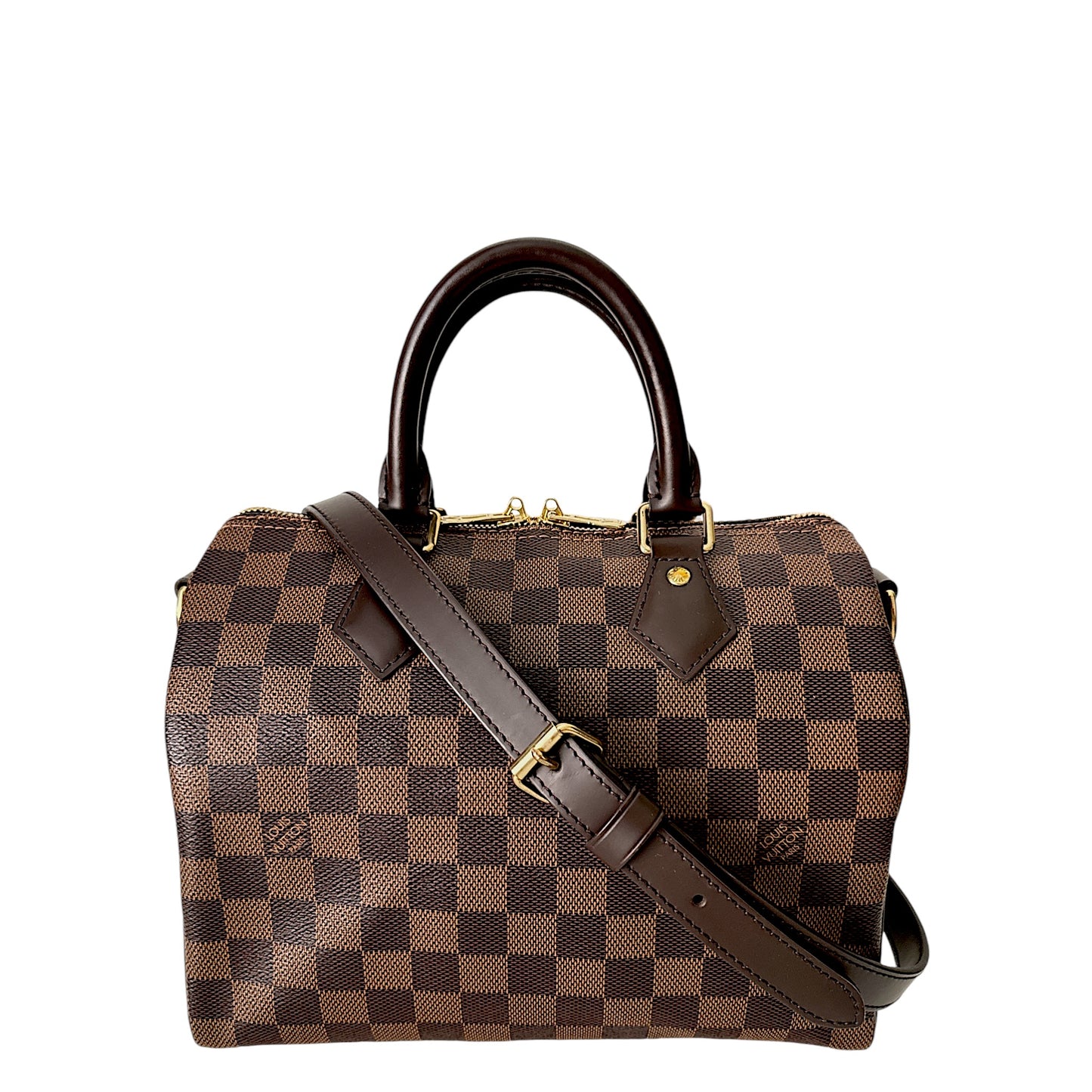 Louis Vuitton Speedy 25 Bandouliere Damier Ebene Bag