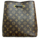 LOUIS VUITTON ￼NEONOE MONOGRAM BLACK BAG