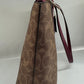 2205710-143141 Coach Fiona CC Signature Tan/ Black Cherry (NoJ2480-CX587)