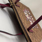 2205710-143141 Coach Fiona CC Signature Tan/ Black Cherry (NoJ2480-CX587)