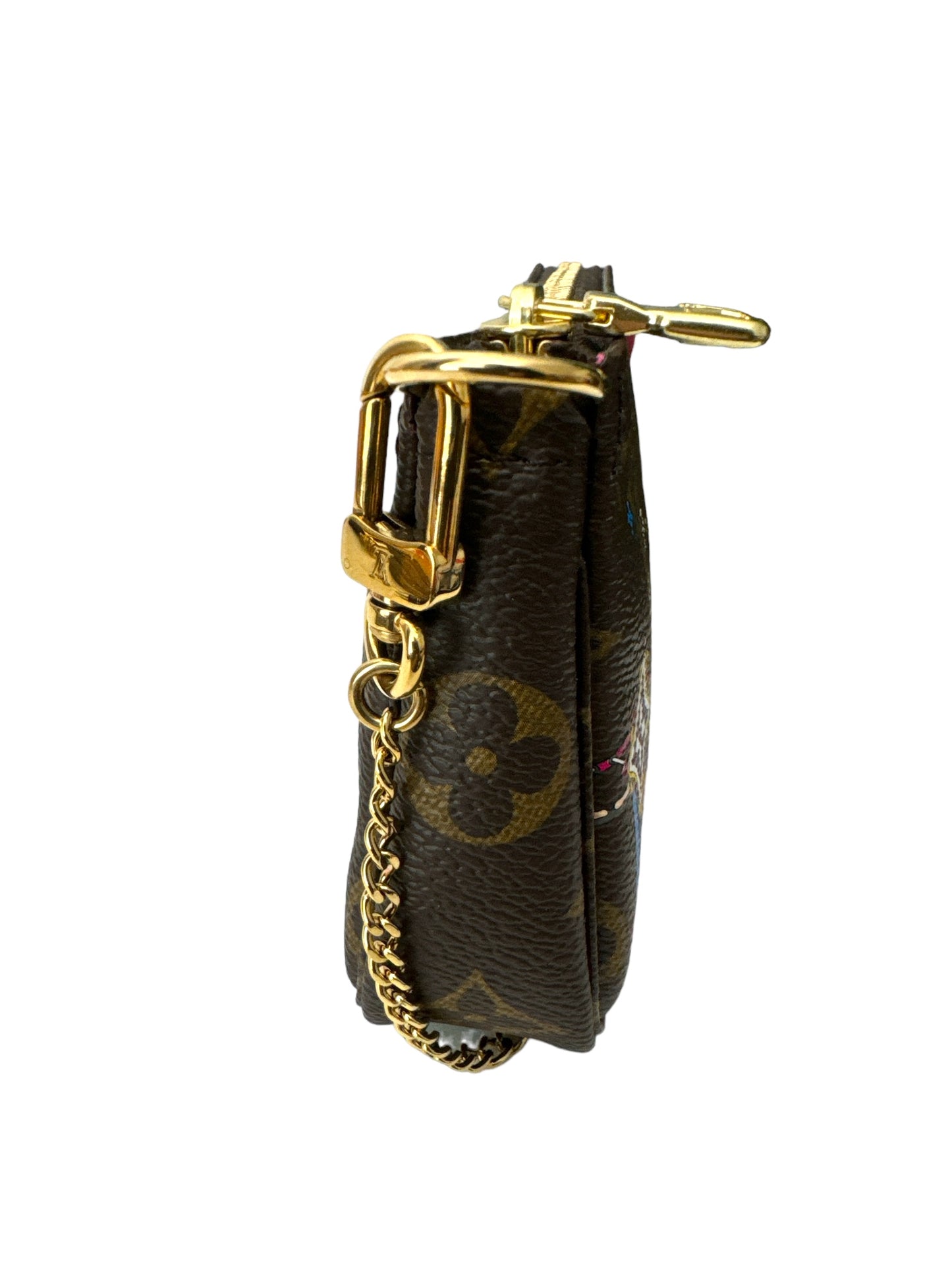 LOUIS VUITTON 
Monogram 2020 Christmas Animation Roller Coaster Mini Pochette Accessories