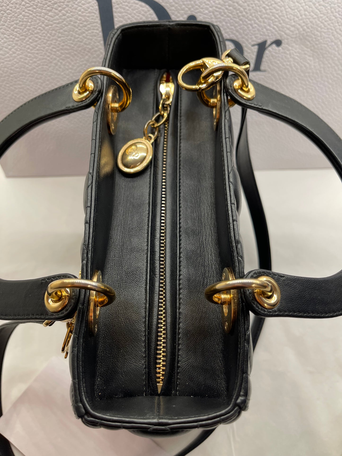 Lady Dior Meduim Black Bag