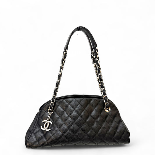 Chanel Black Quilted Caviar Leather
Just Mademoiselle Bowler Bag