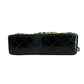 Chanel Meduim Double-Sided Black Patent Flap Bag GHW