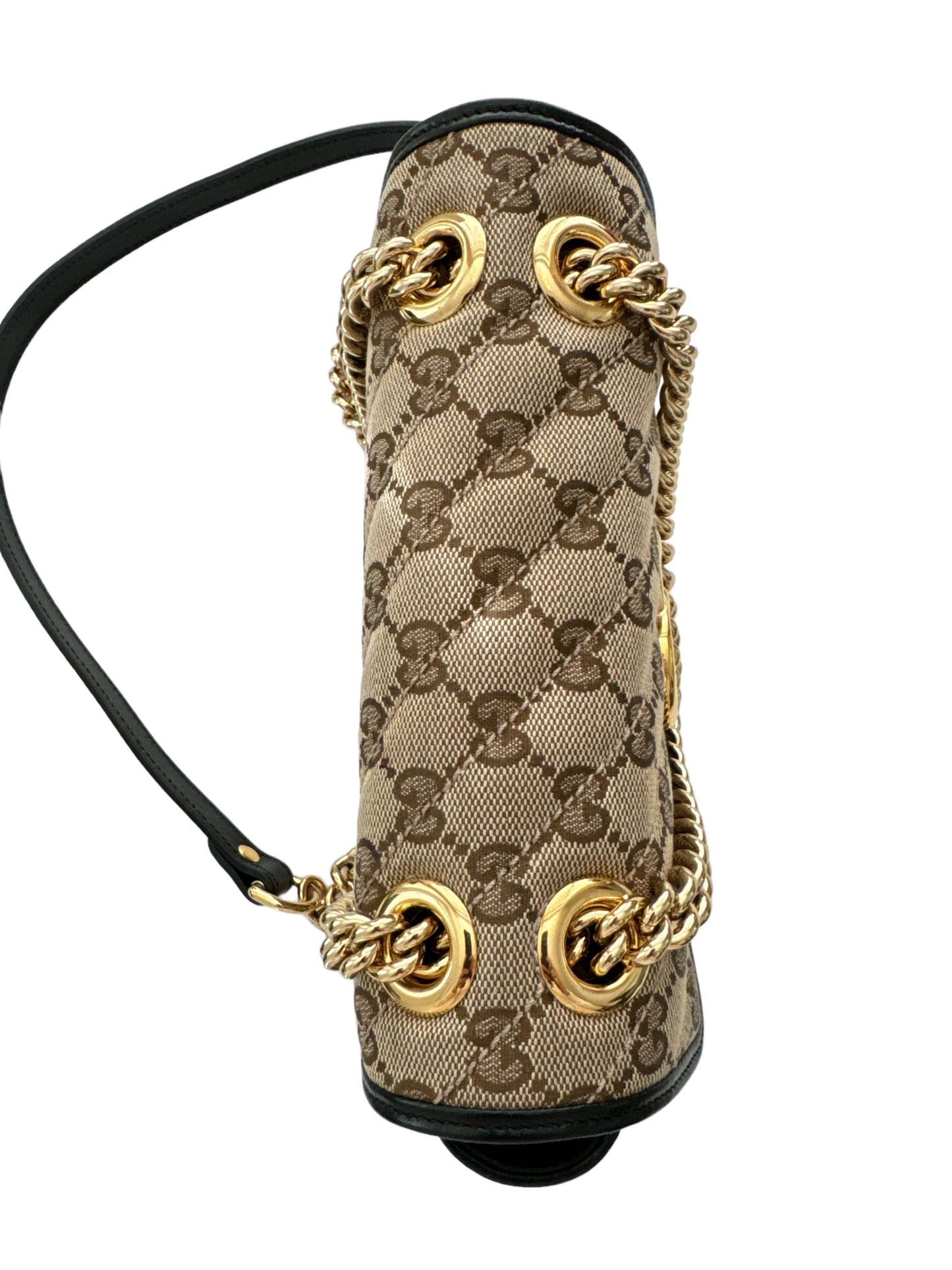 Gucci Monogram Matelasse   GG Canvas Marmont Shoulder Mini Bag