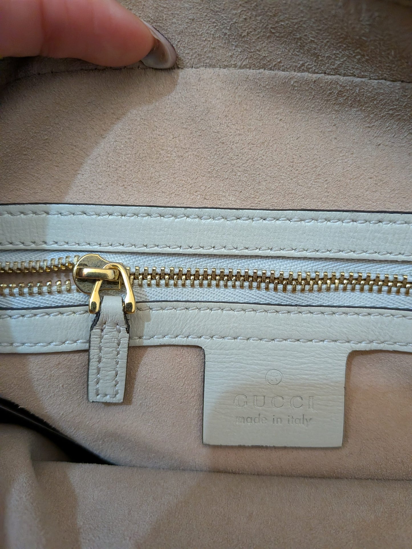 Gucci Horsebit 1955 GG Supreme Beige Crossbody Bag
