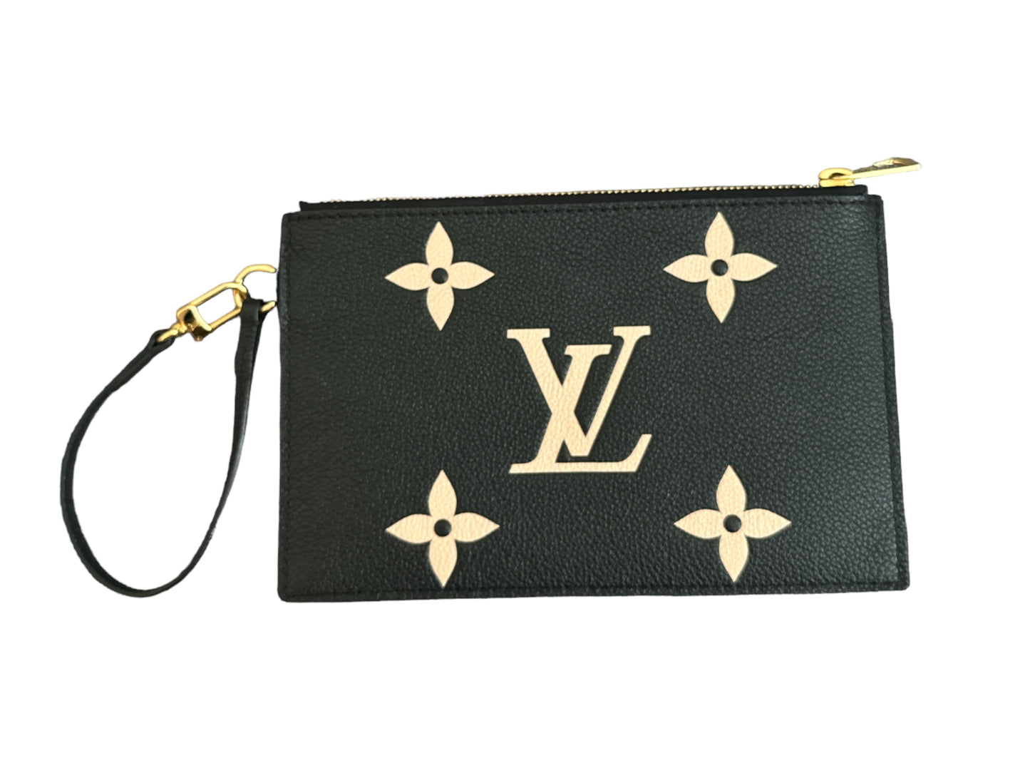 LOUIS VUITTON NeoNoe Monogram Black Empreinte BiColor Bag with Pouch