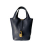 Hermes Picotin 18 Indigo Blue Gold Hardware Bag