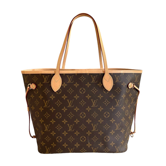 Louis Vuitton Neverfull MM Monogram Beige Bag