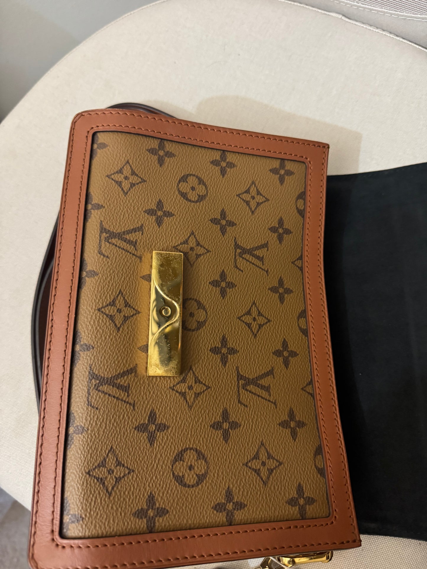 220570-143231 Louis Vuitton Dauphine MM Bag (FL4210) Made in France