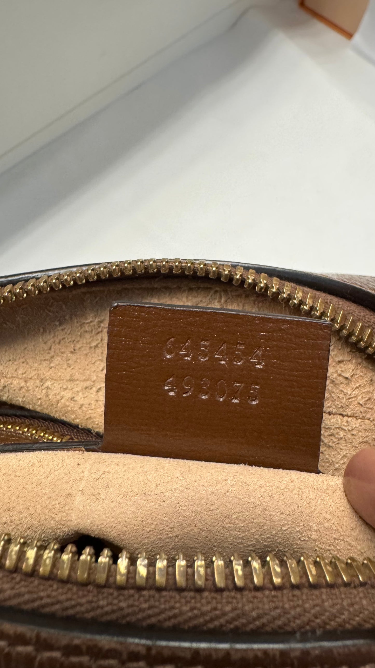 2205710-143144 Gucci horsebit 1955 GG Brown Camera Bag (645454 493075 / B03407885)