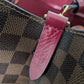 Louis Vuitton Neo Noe Damier Ebene Red Bag