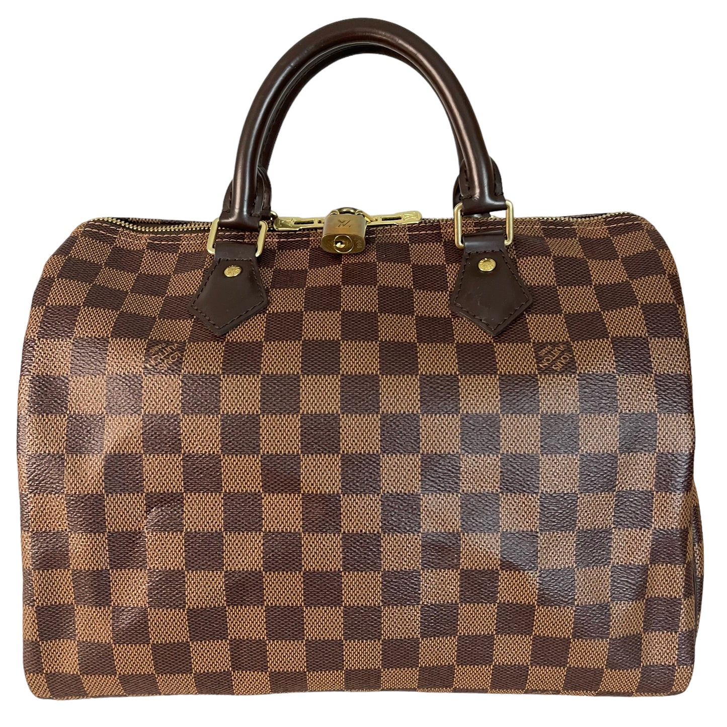 LOUIS VUITTON SPEEDY 30 BANDOULIERE DAMIER EBENE BAG