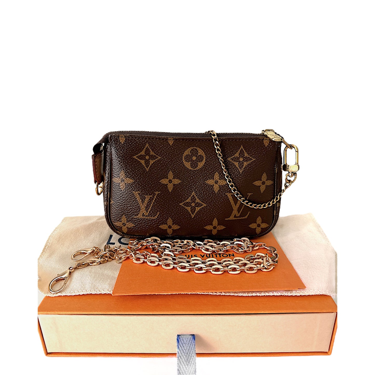 Louis Vuitton Mini Pochette Monogram Accessoires