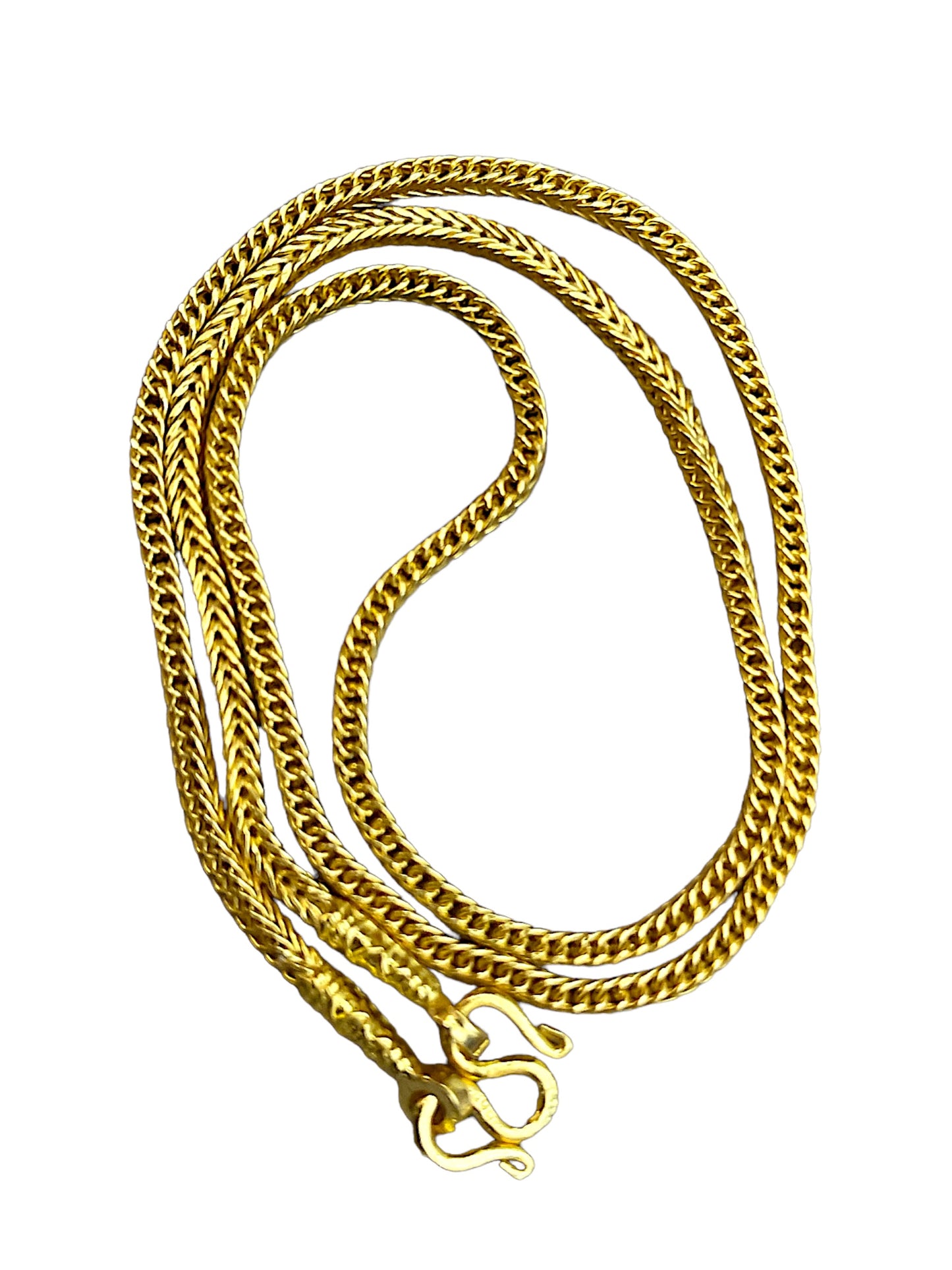 Thai Gold Necklace 1 Baht 96.5% (ลายกระดูกมังกร) 15.2 gram