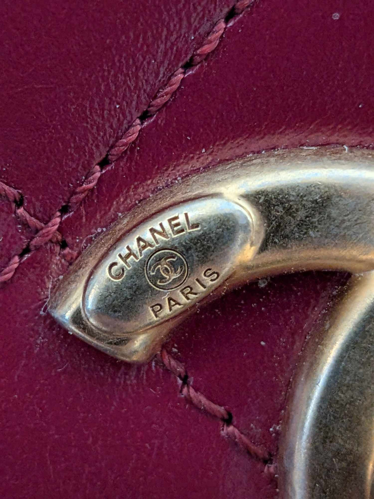 2205710-1432211 Chanel Small Flap Bag Red Wine Color Gold Hardware N1877T8E