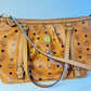 110580361 MCM shoulder bag visetos cognac zip tote with adjustable strap ( L8231 / MWP0AVI18CO001 10011308)