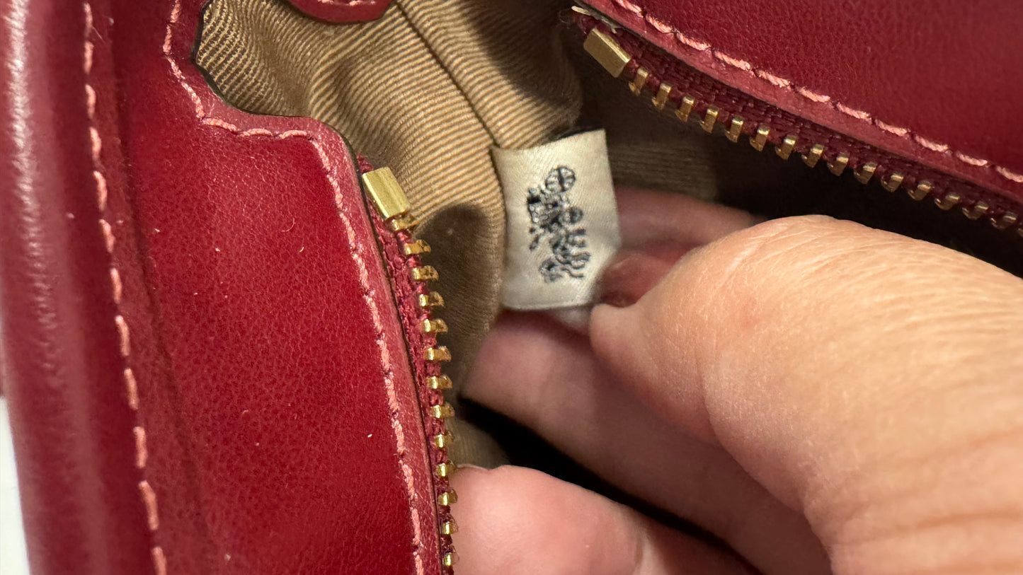 110580420 Coach Mini Tote CC Signature Red Cherry With Strap (NoK2492-CY737)