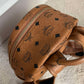 143212 MCM Cognac Visetos Red Rooster Backpack